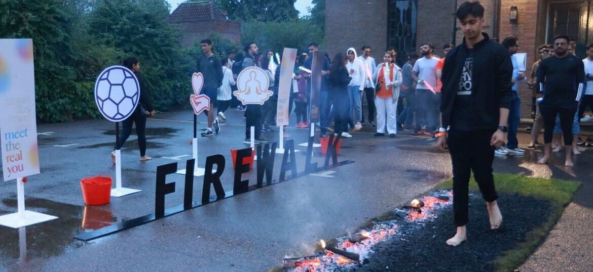 Firewalk Challenge - Ignite real change - SRMD London Youth Festival 2023